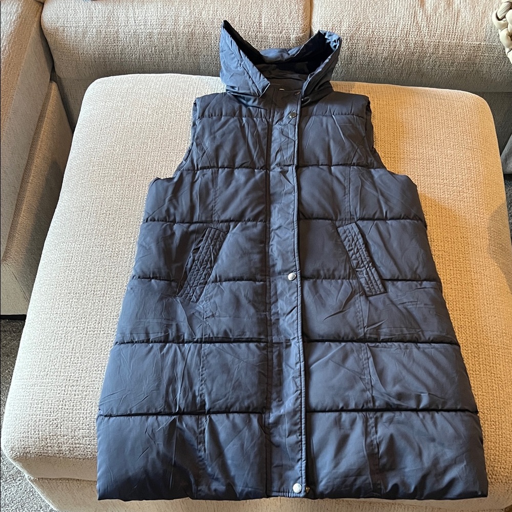 Amazon Women's Blue Puffer Vest